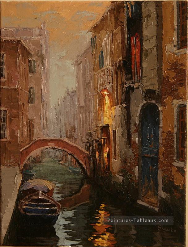 Brume matinale à Venise Peintures à l'huile